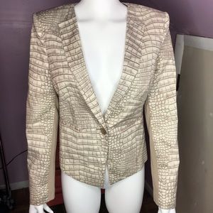 BCBGMaxazria Snake Skin Print Jordyn Blazer
